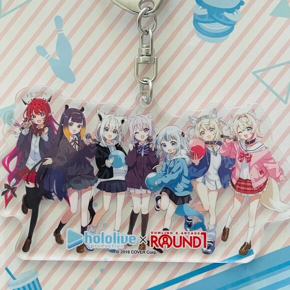 New HOLOLIVE X ROUND 1 Hololive Key chain Duo Set - Picture 3 of 5